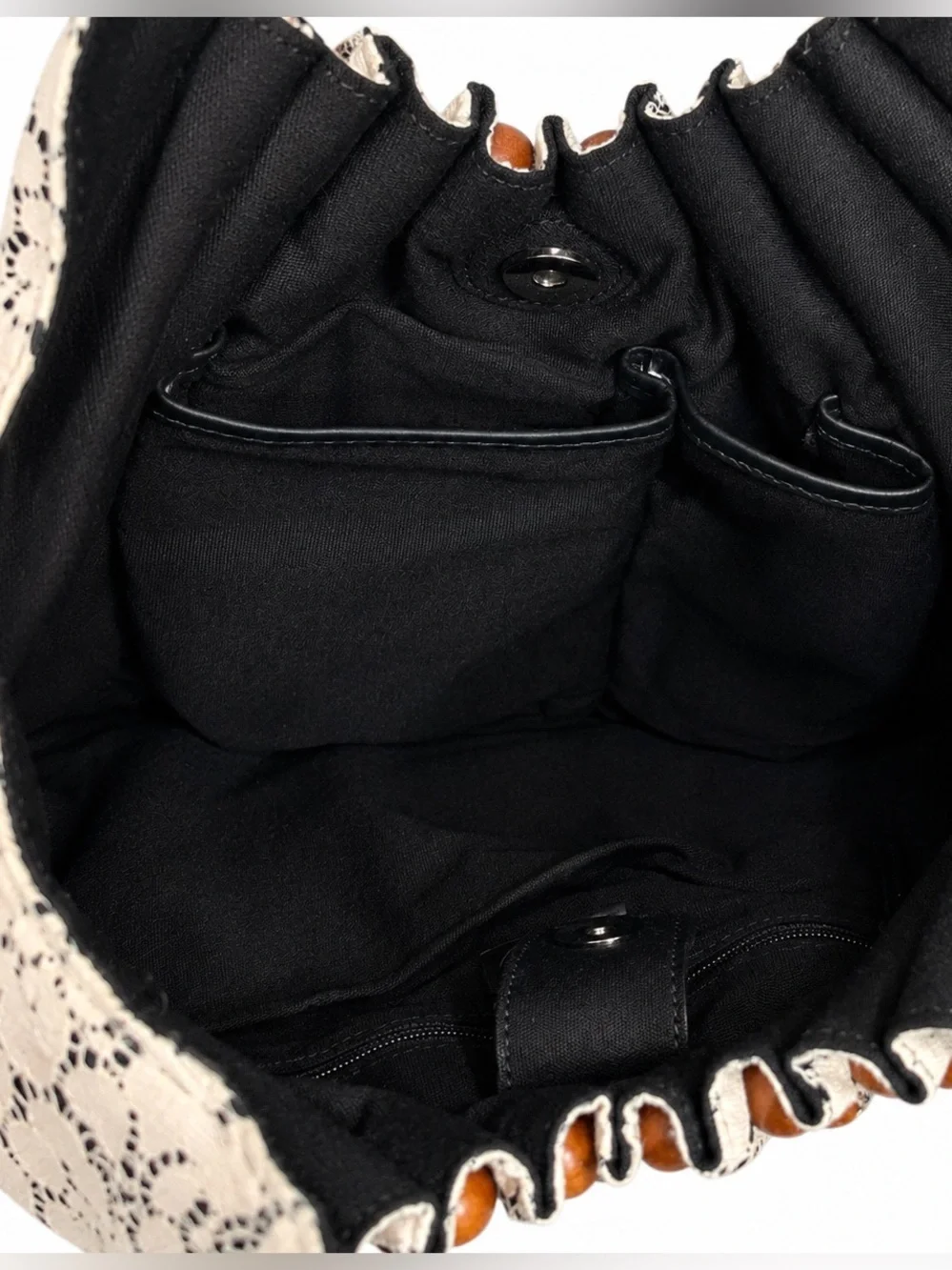 Talbots lace hobo